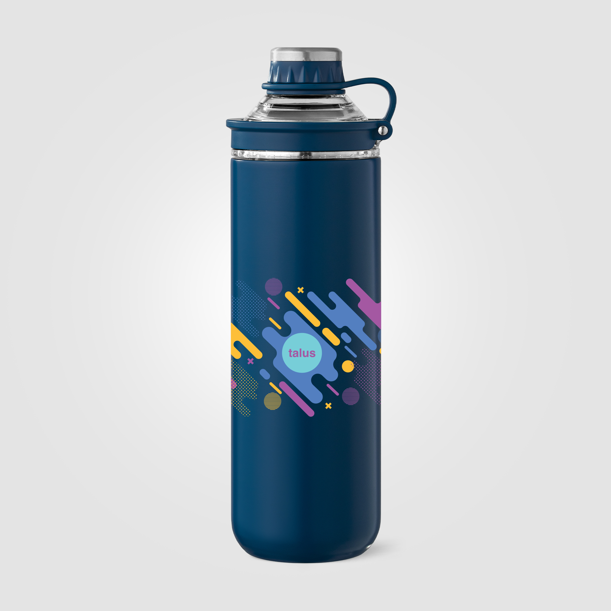 Bouteille publicitaire isotherme 680 ml Oasis Bleu marine